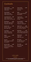 Drinks Menu