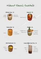 Drinks Menu