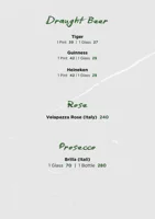 Drinks Menu