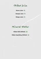 Drinks Menu