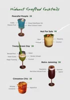 Drinks Menu