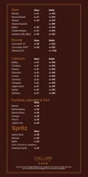 Drinks Menu
